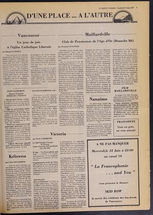 Le Soleil de Colombie, June 17, 1977, page 3