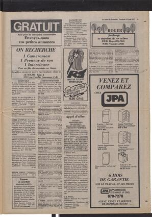 Le Soleil de Colombie, June 10, 1977, page 19