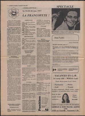 Le Soleil de Colombie, June 10, 1977, page 8
