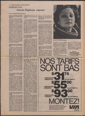 Le Soleil de Colombie, June 10, 1977, page 6