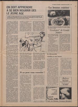 Le Soleil de Colombie, April 29, 1977, page 17