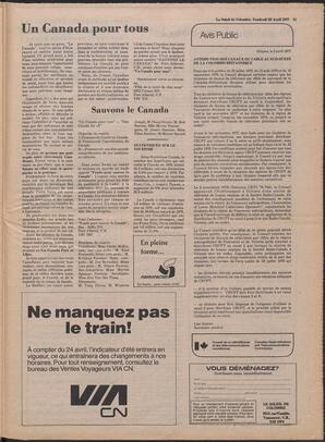Le Soleil de Colombie, April 22, 1977, page 18