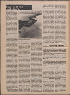 Le Soleil de Colombie, April 22, 1977, page 6