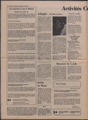 Le Soleil de Colombie, April 1, 1977, page 8