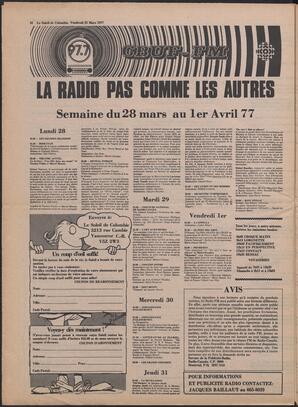 Le Soleil de Colombie, March 25, 1977, page 9