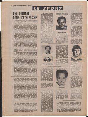 Le Soleil de Colombie, March 11, 1977, page 20