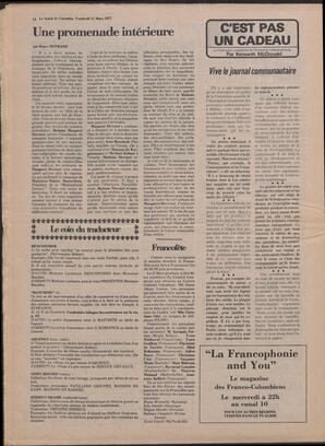 Le Soleil de Colombie, March 11, 1977, page 16