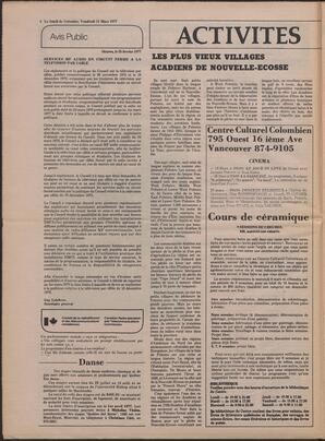 Le Soleil de Colombie, March 11, 1977, page 8