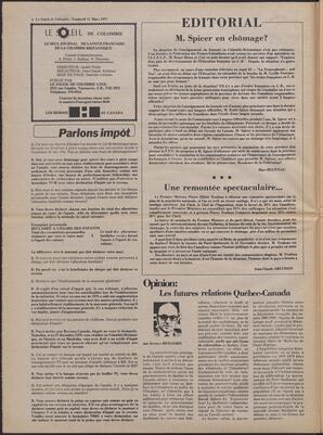 Le Soleil de Colombie, March 11, 1977, page 2
