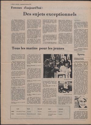 Le Soleil de Colombie, February 25, 1977, page 12