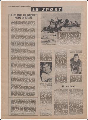 Le Soleil de Colombie, February 18, 1977, page 20