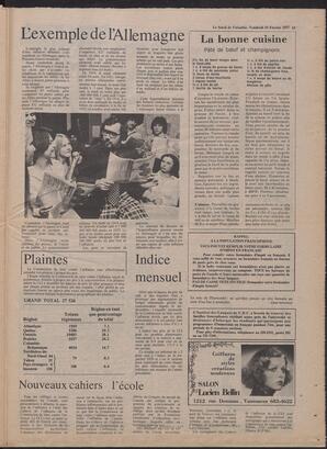 Le Soleil de Colombie, February 18, 1977, page 17