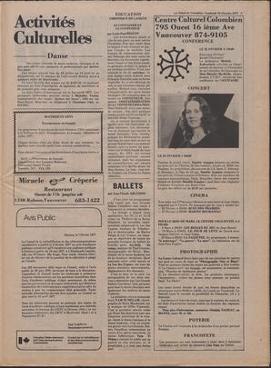 Le Soleil de Colombie, February 18, 1977, page 13