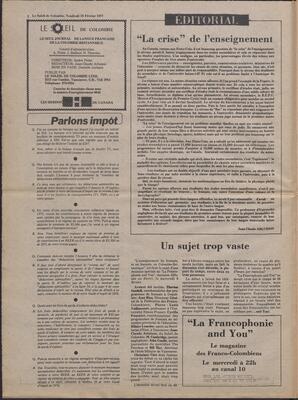 Le Soleil de Colombie, February 18, 1977, page 2