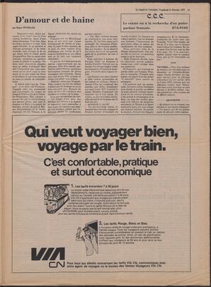 Le Soleil de Colombie, February 11, 1977, page 15