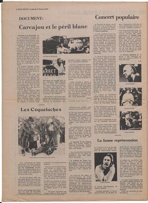 Le Soleil de Colombie, February 11, 1977, page 12