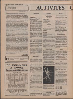 Le Soleil de Colombie, February 4, 1977, page 8