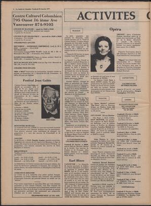 Le Soleil de Colombie, January 28, 1977, page 8