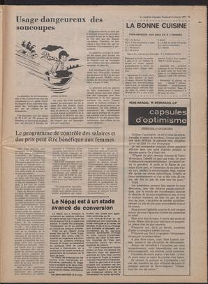 Le Soleil de Colombie, January 14, 1977, page 17