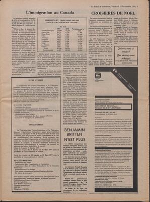 Le Soleil de Colombie, December 17, 1976, page 5