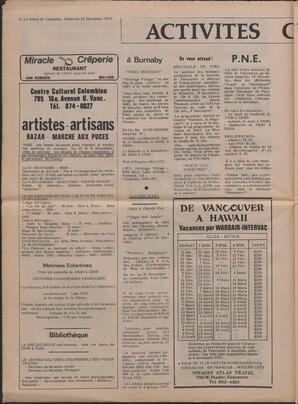 Le Soleil de Colombie, December 12, 1976, page 8