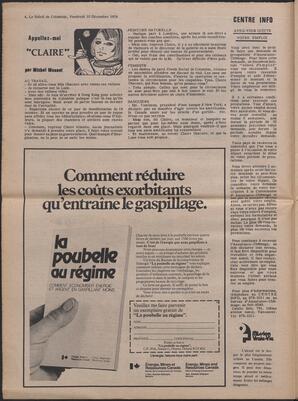 Le Soleil de Colombie, December 12, 1976, page 4