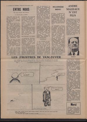 Le Soleil de Colombie, December 3, 1976, page 6