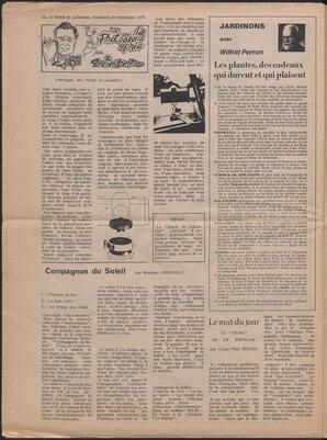 Le Soleil de Colombie, November 26, 1976, page 16