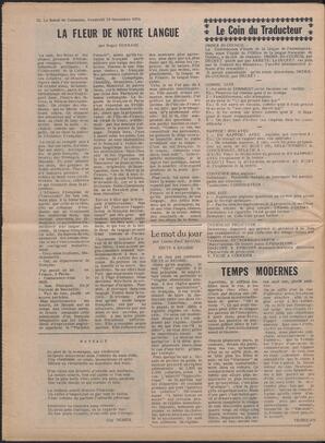 Le Soleil de Colombie, November 19, 1976, page 16