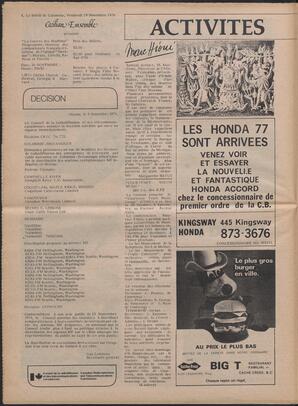 Le Soleil de Colombie, November 19, 1976, page 8