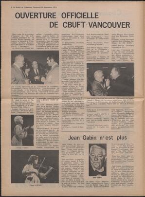 Le Soleil de Colombie, November 19, 1976, page 6