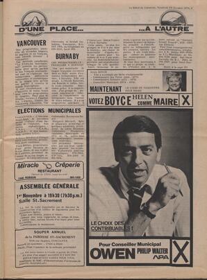 Le Soleil de Colombie, October 29, 1976, page 3