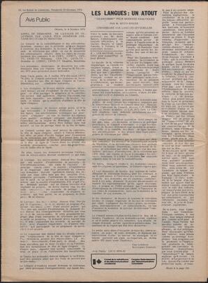 Le Soleil de Colombie, October 15, 1976, page 16