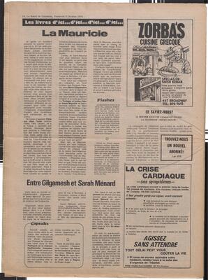 Le Soleil de Colombie, October 8, 1976, page 20
