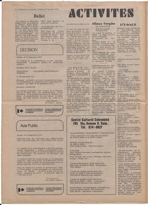 Le Soleil de Colombie, October 8, 1976, page 8
