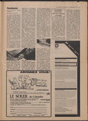 Le Soleil de Colombie, September 17, 1976, page 15