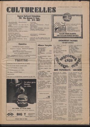 Le Soleil de Colombie, September 17, 1976, page 13
