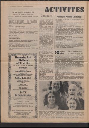 Le Soleil de Colombie, September 17, 1976, page 8