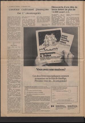 Le Soleil de Colombie, September 17, 1976, page 6