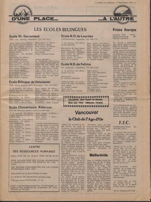 Le Soleil de Colombie, September 17, 1976, page 3