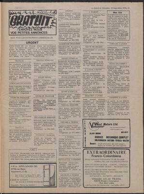 Le Soleil de Colombie, September 10, 1976, page 15