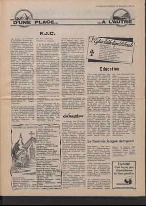 Le Soleil de Colombie, September 10, 1976, page 3