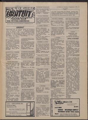 Le Soleil de Colombie, September 3, 1976, page 15