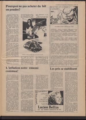 Le Soleil de Colombie, September 3, 1976, page 13