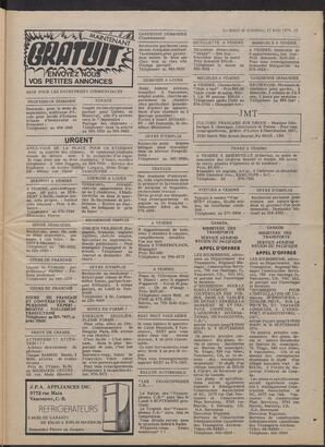 Le Soleil de Colombie, August 27, 1976, page 17