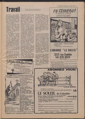 Le Soleil de Colombie, August 27, 1976, page 11
