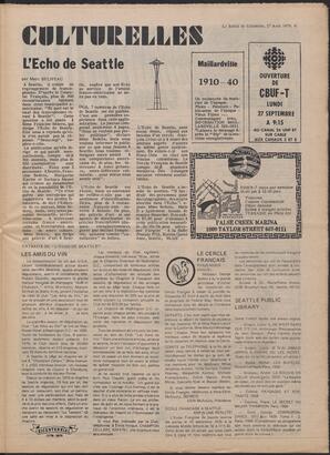Le Soleil de Colombie, August 27, 1976, page 9