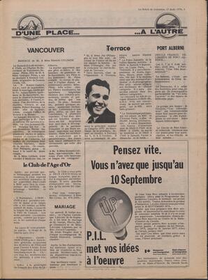 Le Soleil de Colombie, August 27, 1976, page 3