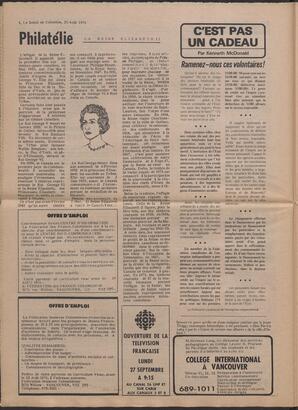 Le Soleil de Colombie, August 20, 1976, page 6