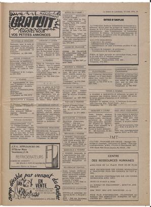 Le Soleil de Colombie, August 13, 1976, page 15